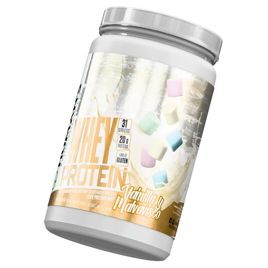 Proteína Whey Humans – Vainilla Malvavisco | 20 g de Proteína | Sin Azúcar Añadida | Libre de Gluten | 31 Porciones