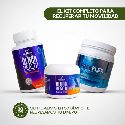 Kit Sin Dolor Total - Glucosamina + Colágeno puro