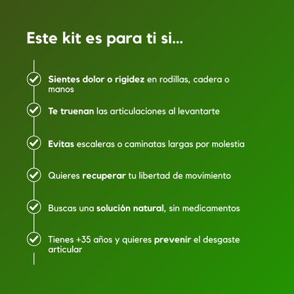 Kit Sin Dolor Total - Glucosamina + Colágeno puro