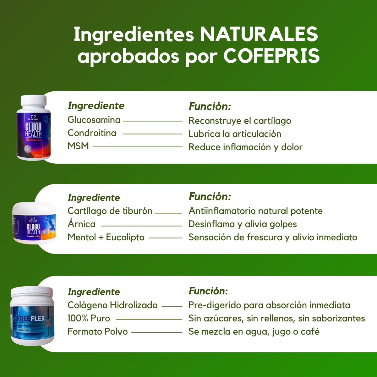 Kit Sin Dolor Total - Glucosamina + Colágeno puro
