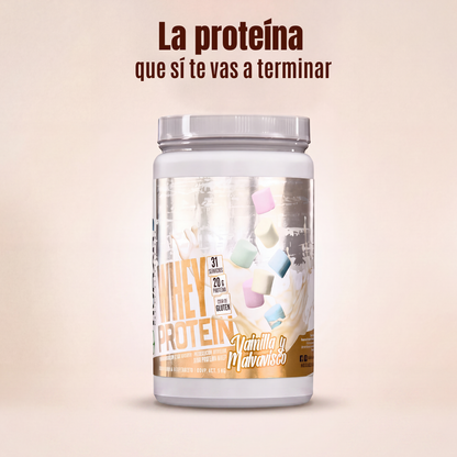 Proteína Whey Humans – Vainilla Malvavisco | 20 g de Proteína | Sin Azúcar Añadida | Libre de Gluten | 31 Porciones