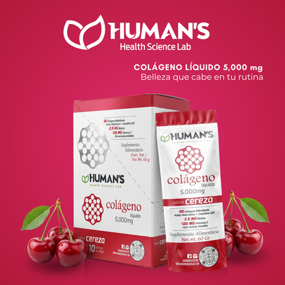 Colágeno Líquido Hidrolizado 5000mg con Ácido Hialurónico, Coenzima Q10 y Vitamina C