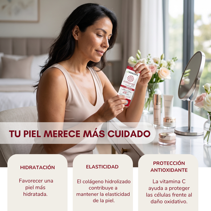 Colágeno Líquido Hidrolizado 5000mg con Ácido Hialurónico, Coenzima Q10 y Vitamina C