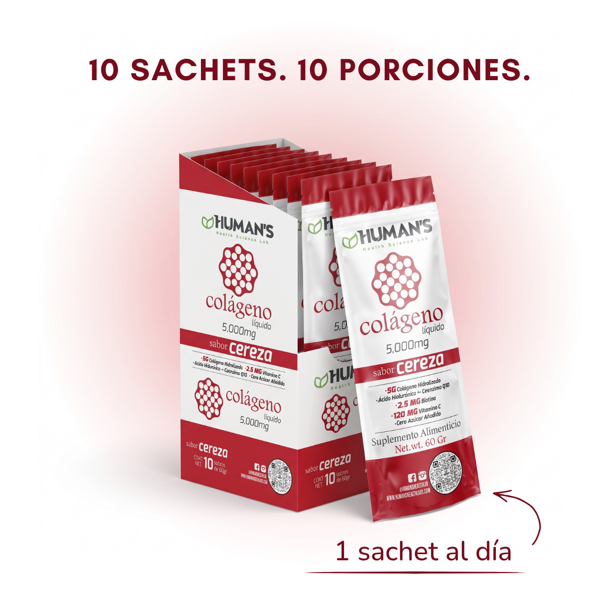 Colágeno Líquido Hidrolizado 5000mg con Ácido Hialurónico, Coenzima Q10 y Vitamina C