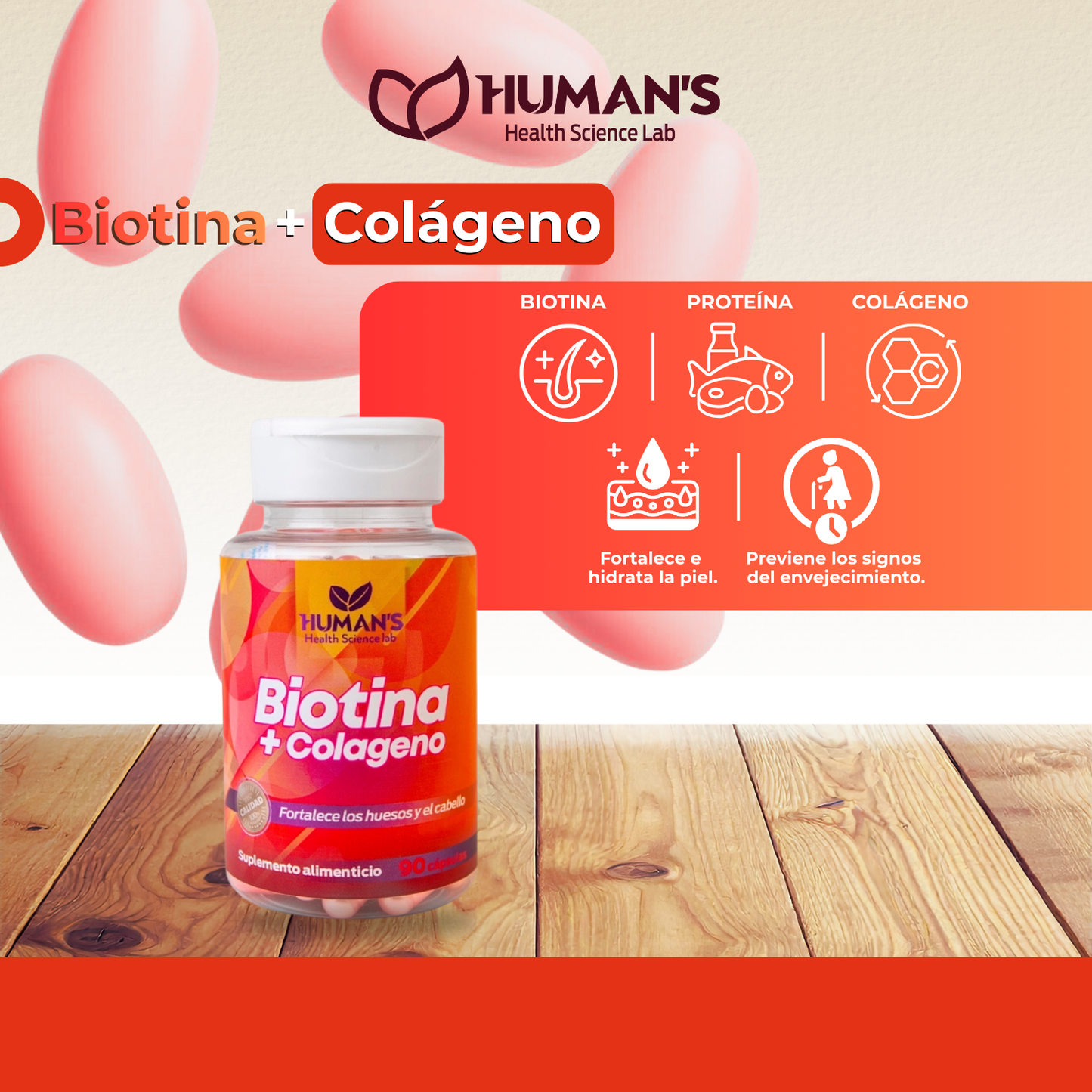 Biotina + colágeno
