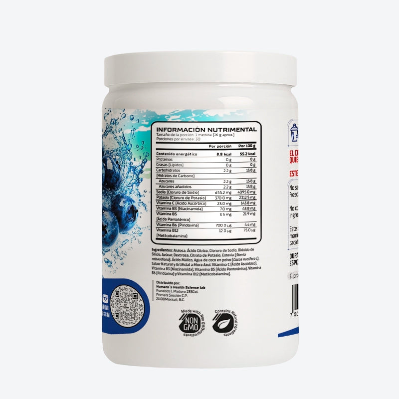 Electrolytes Blue Berry 480gr