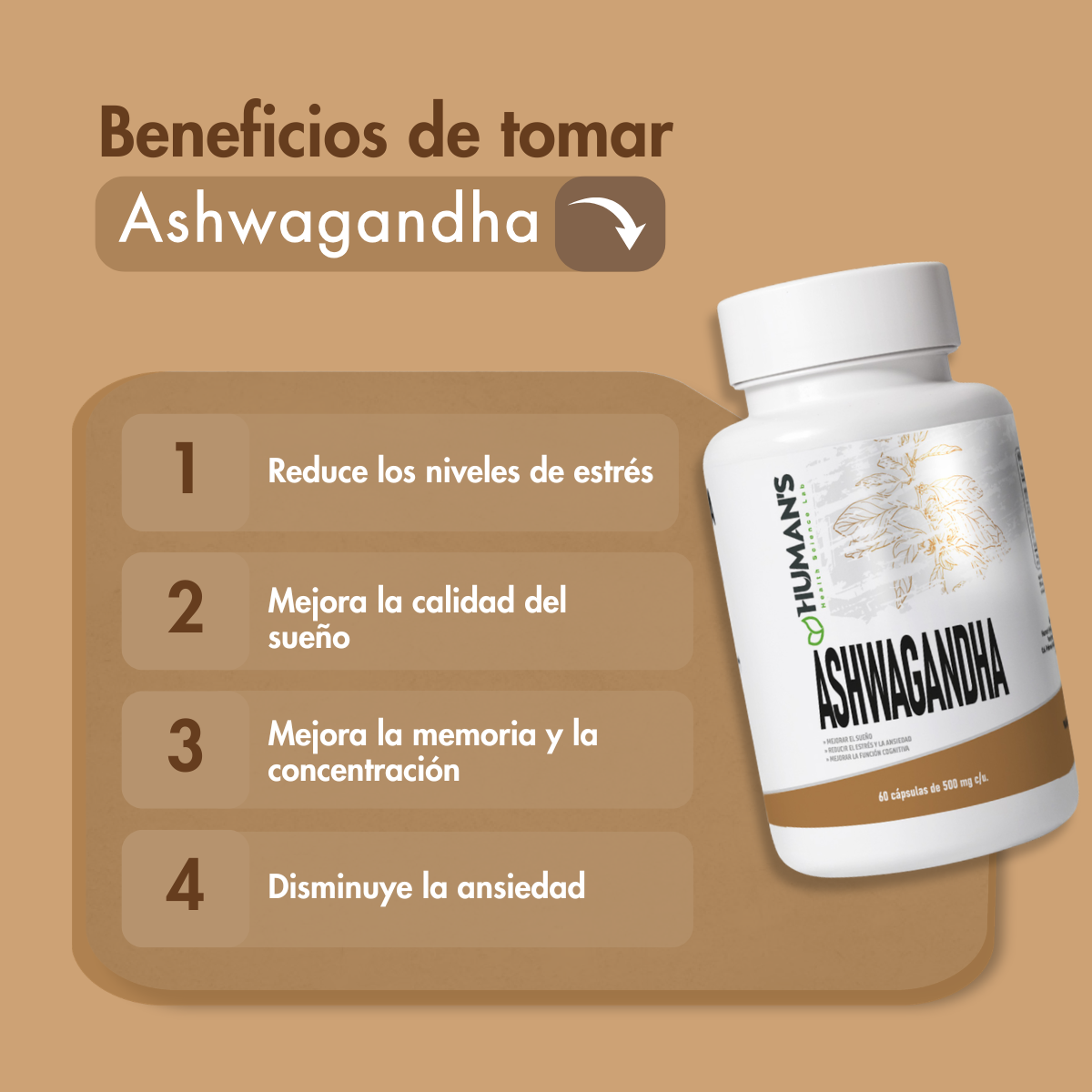 ASHWAGHANDA CON 60 CPS