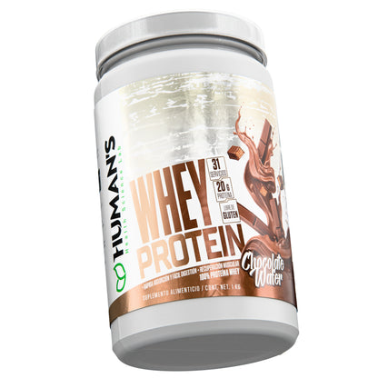 Proteína Whey Humans – Chocolate Wafer | 20 g de Proteína | Sin Azúcar Añadida | Libre de Gluten | 31 Porciones