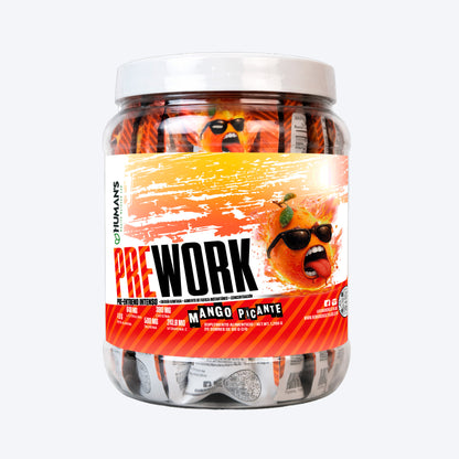 Pre Workout en Gel Humans – Mango Picante | Energía, Enfoque y Rendimiento | 20 Sobres (60 g c/u)