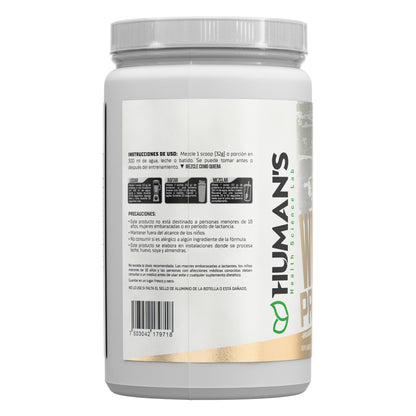 Proteína Whey Humans – Vainilla Malvavisco | 20 g de Proteína | Sin Azúcar Añadida | Libre de Gluten | 31 Porciones