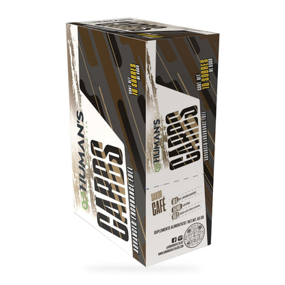 Human’s CARBS Gel Energético con 40 g de Carbohidratos, 150 mg de Cafeína y Electrolitos | Sabor Natural, 10 Sobres de 60 g