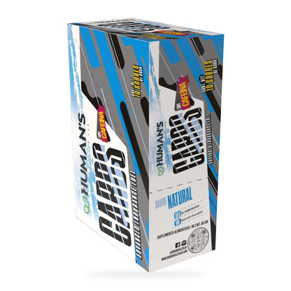 Human’s CARBS Gel Energético sin Cafeína con 40 g de Carbohidratos y Electrolitos | Sabor Natural, 10 Sobres de 60 g